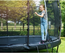Батут з сіткою Exit Elegant Premium 3050 мм black